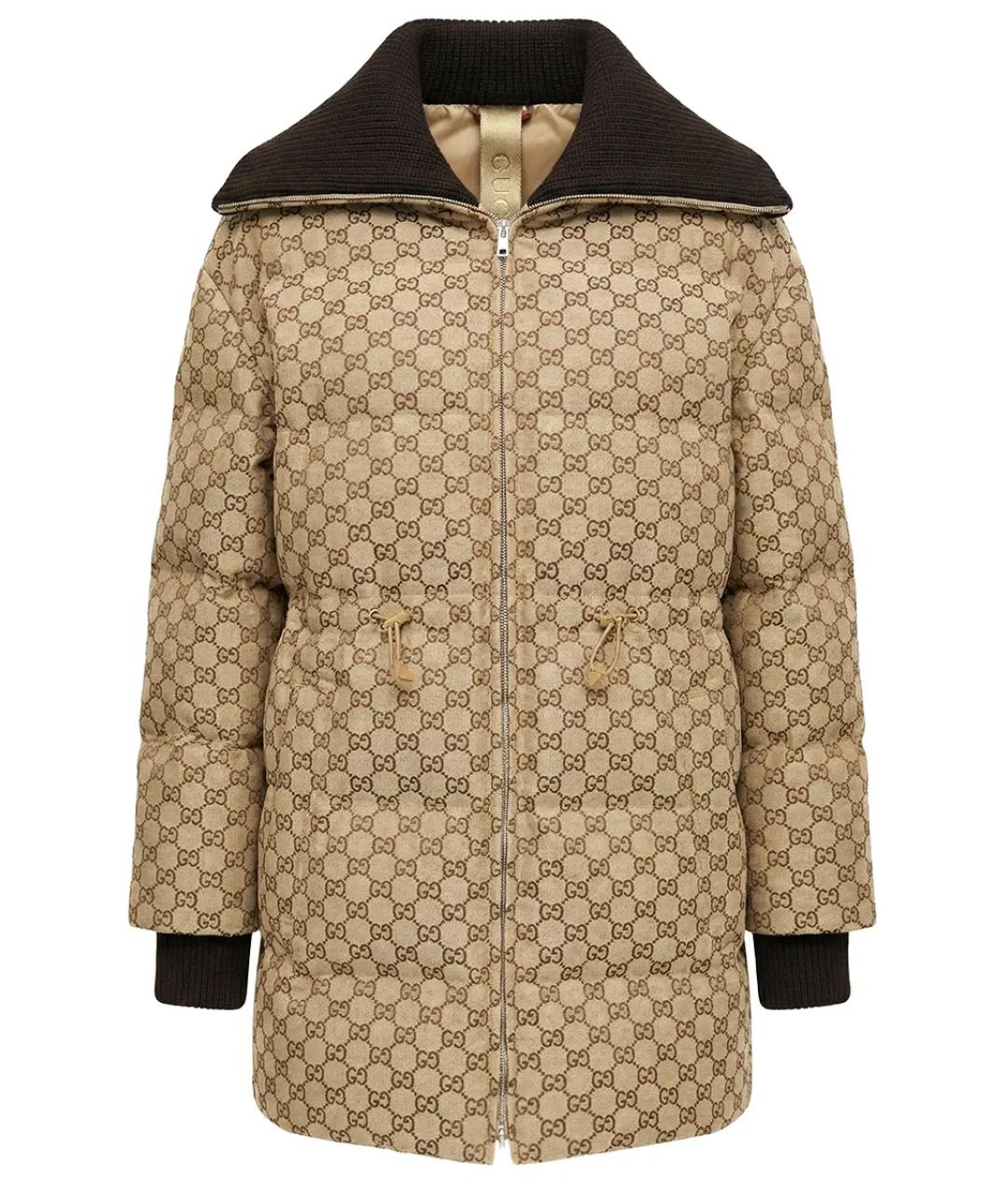 GUCCI Бежевый пуховик, фото 1