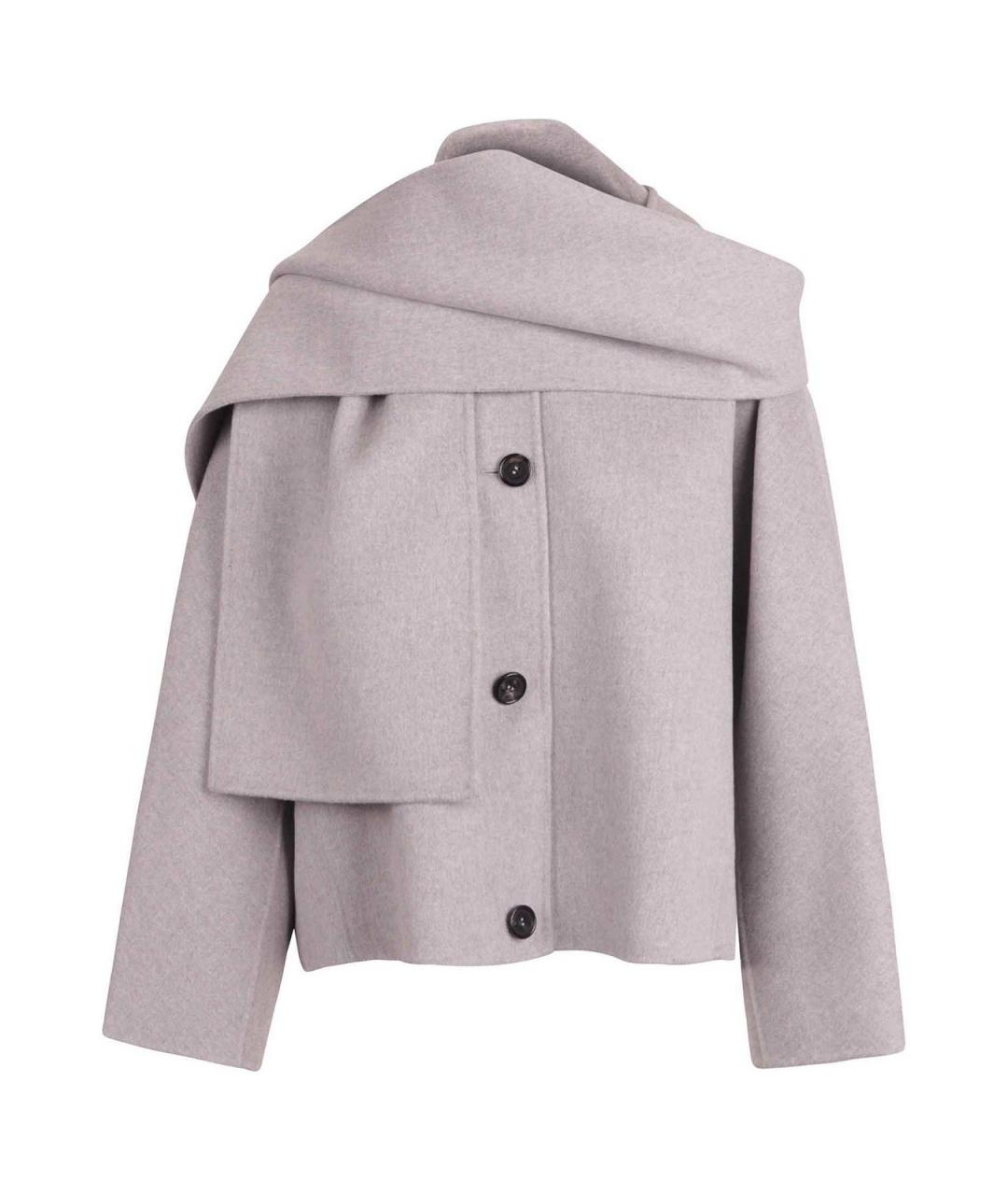 'S MAX MARA Серое шерстяное пальто, фото 1