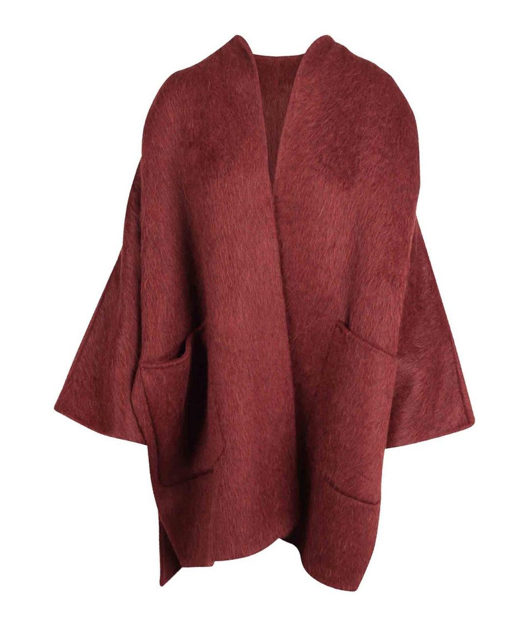 MAX MARA Красное шерстяное пальто, фото 1