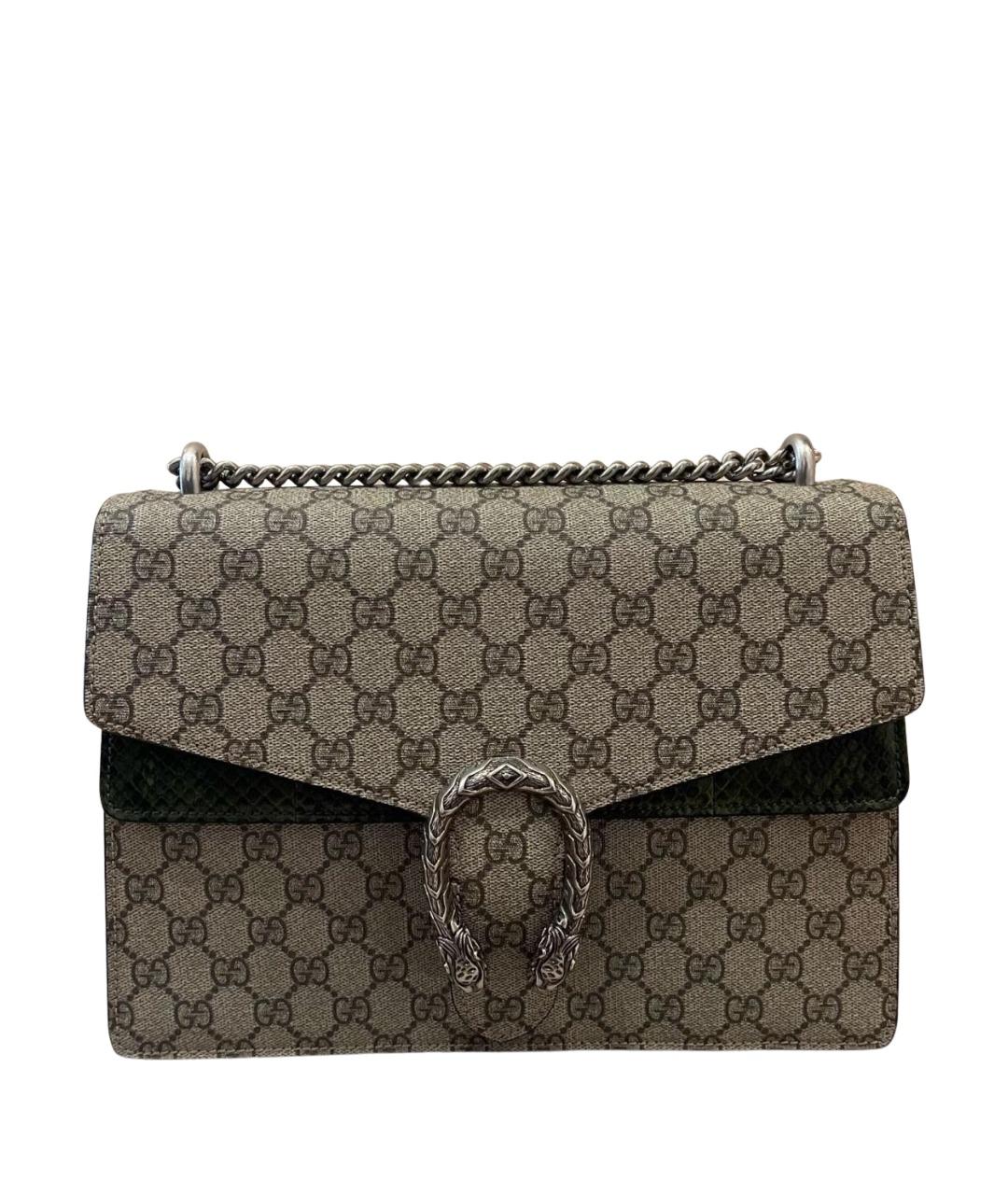 GUCCI Серая сумка через плечо из канвы, фото 1