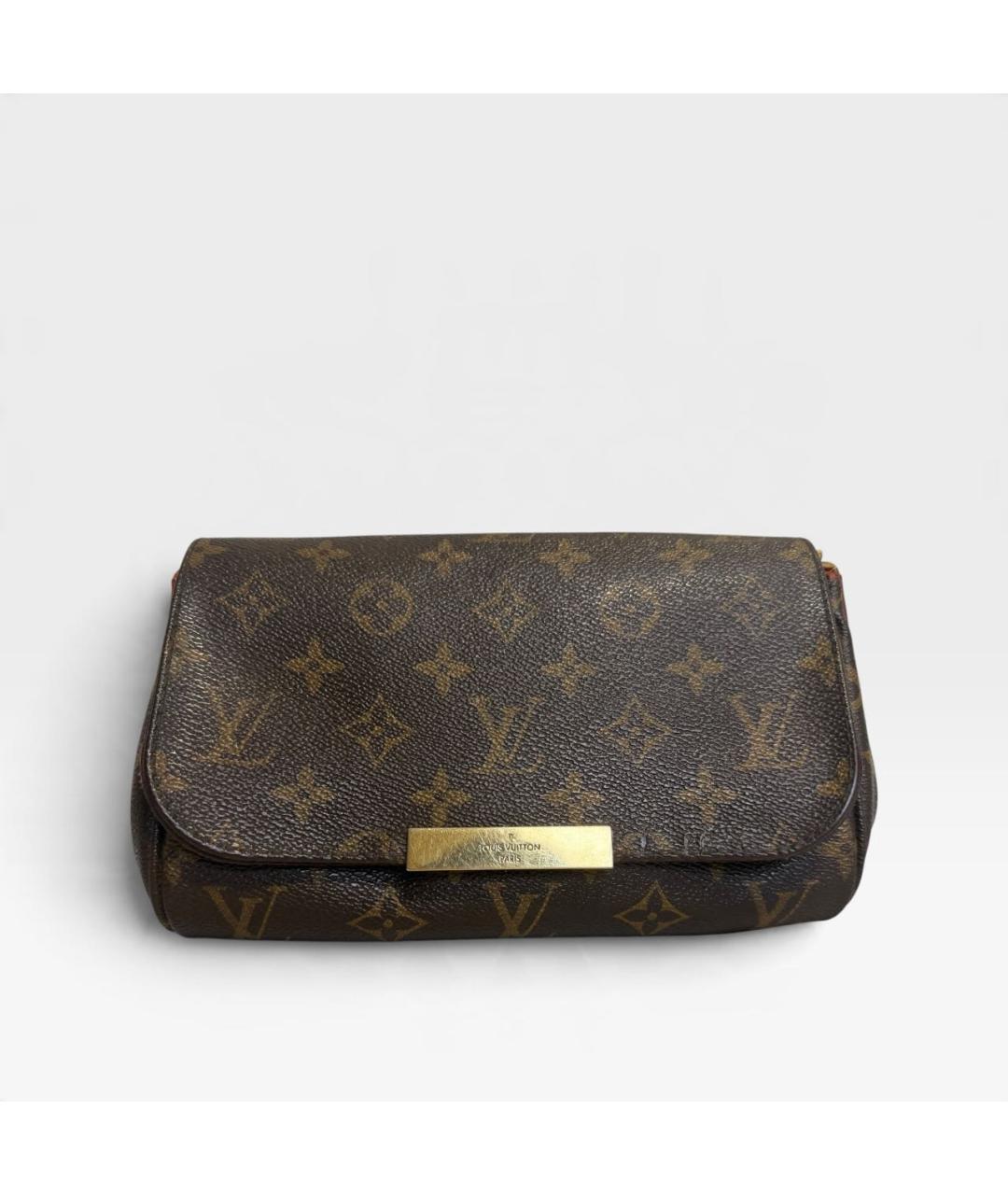 LOUIS VUITTON Коричневая сумка через плечо из канвы, фото 7