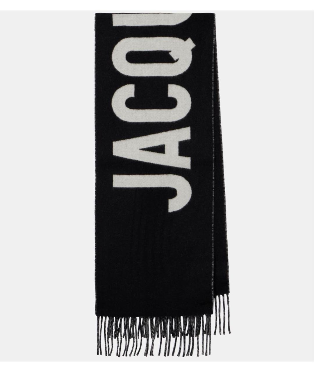 JACQUEMUS Черный шерстяной шарф, фото 9