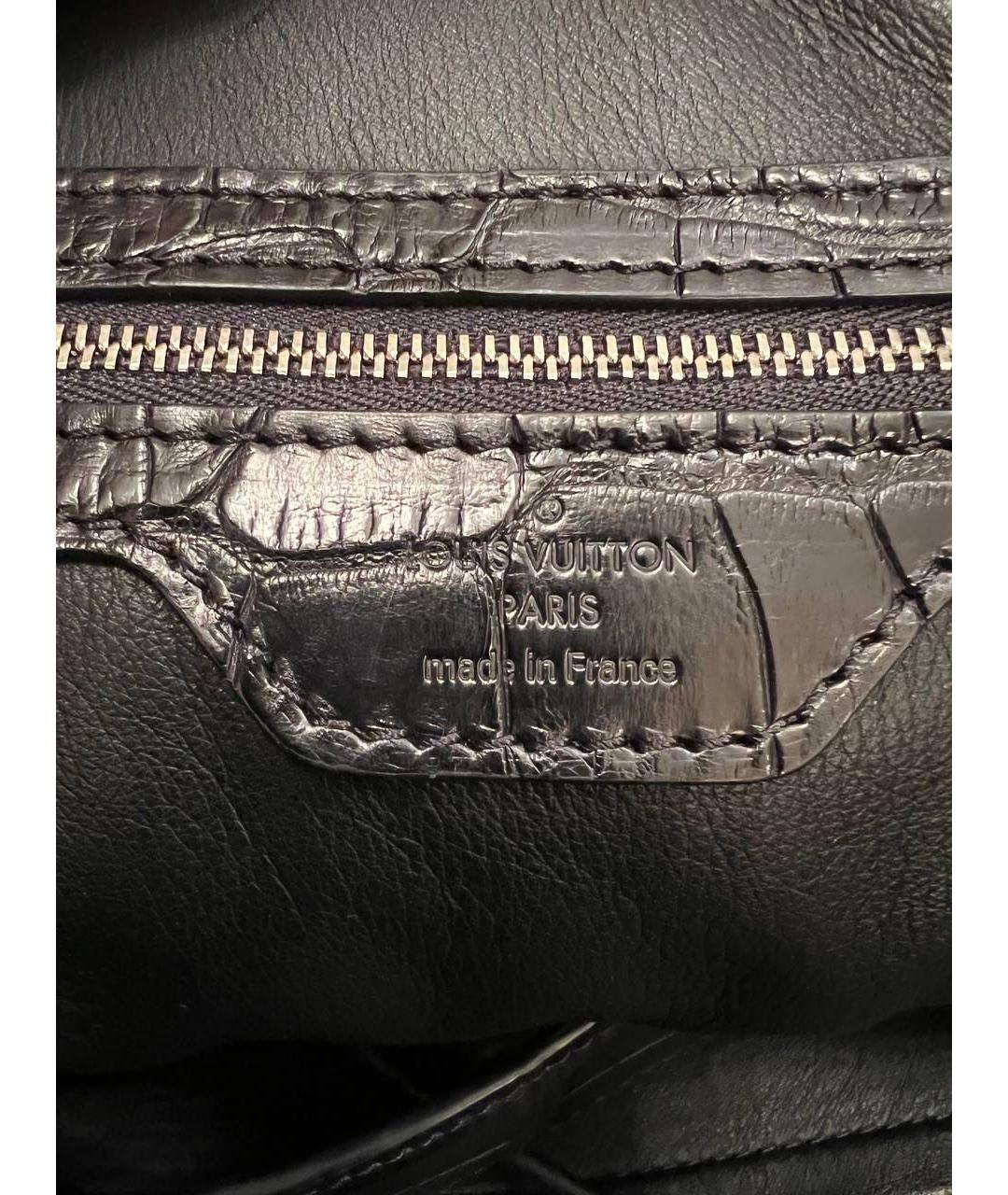 LOUIS VUITTON PRE-OWNED Черный портфель из экзотической кожи, фото 6