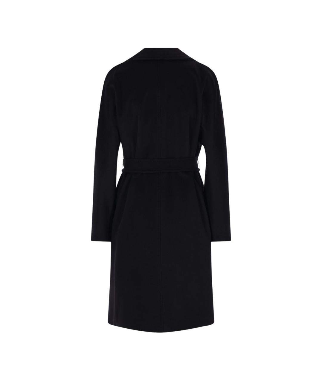 MAX MARA STUDIO Черное шерстяное пальто, фото 4