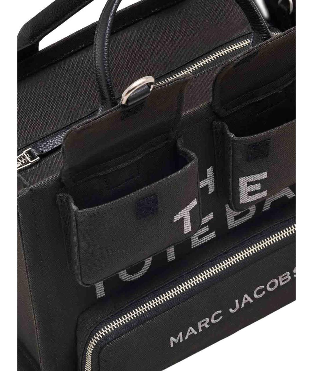 MARC JACOBS Черная хлопковая сумка тоут, фото 5