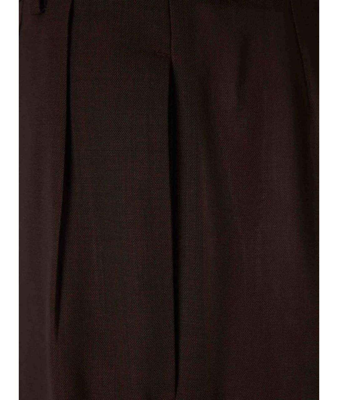 TOM FORD Коричневые шерстяные прямые брюки, фото 3