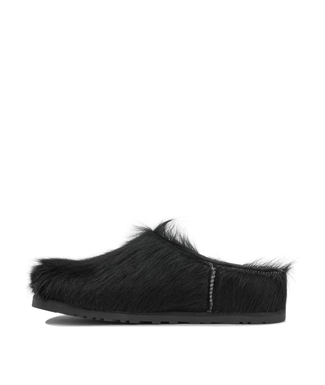 UGG Черные кожаные сабо, фото 3