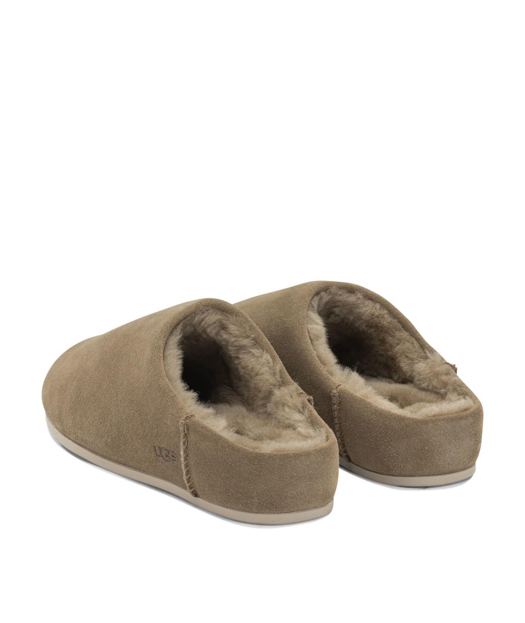 UGG Коричневые замшевые сабо, фото 4