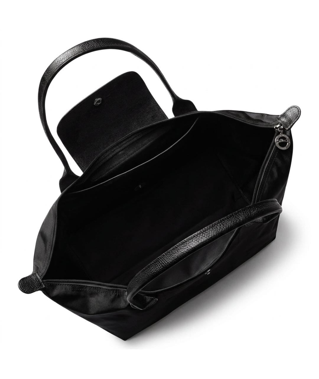 LONGCHAMP Черная тканевая сумка через плечо, фото 4