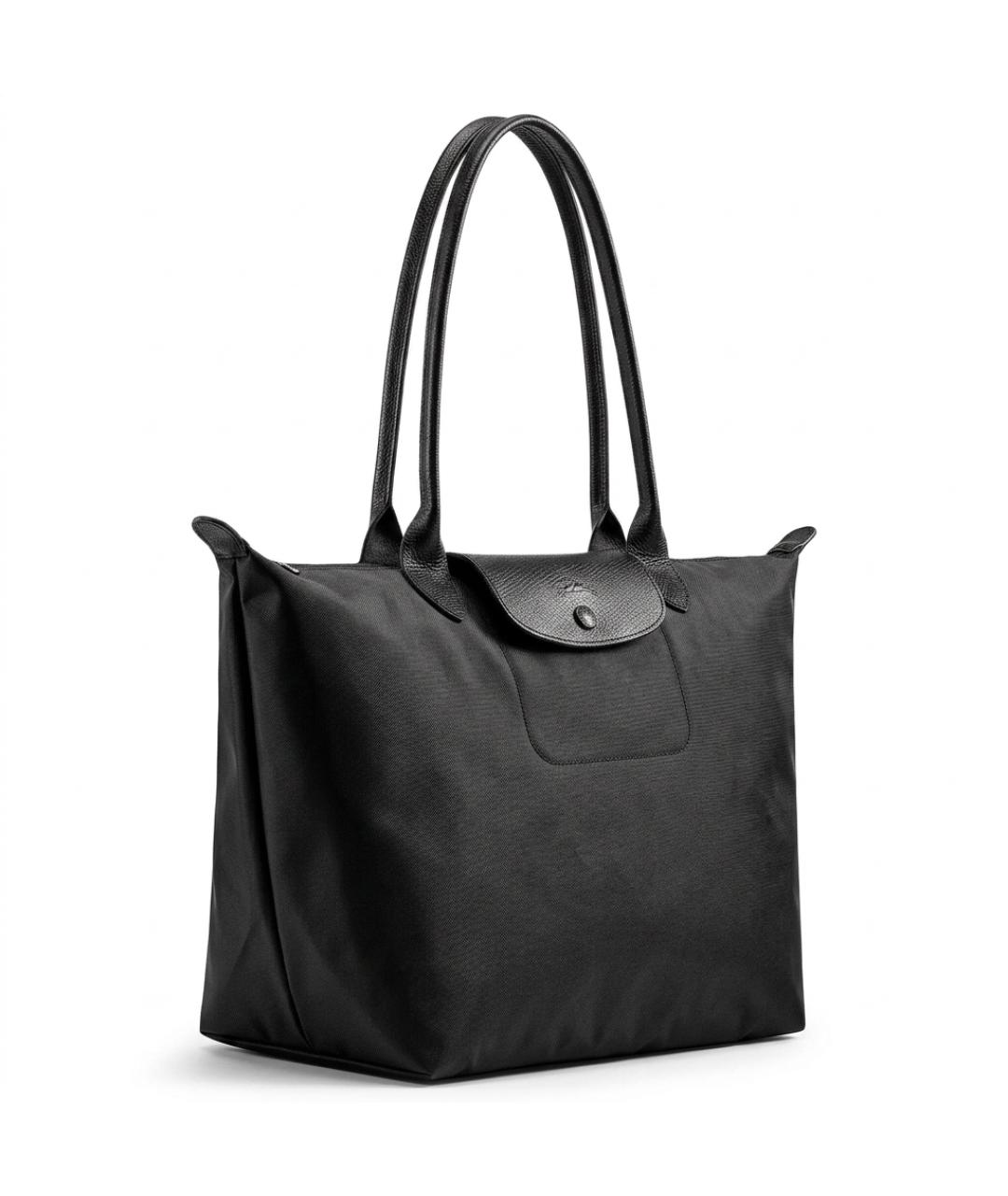 LONGCHAMP Черная тканевая сумка через плечо, фото 2
