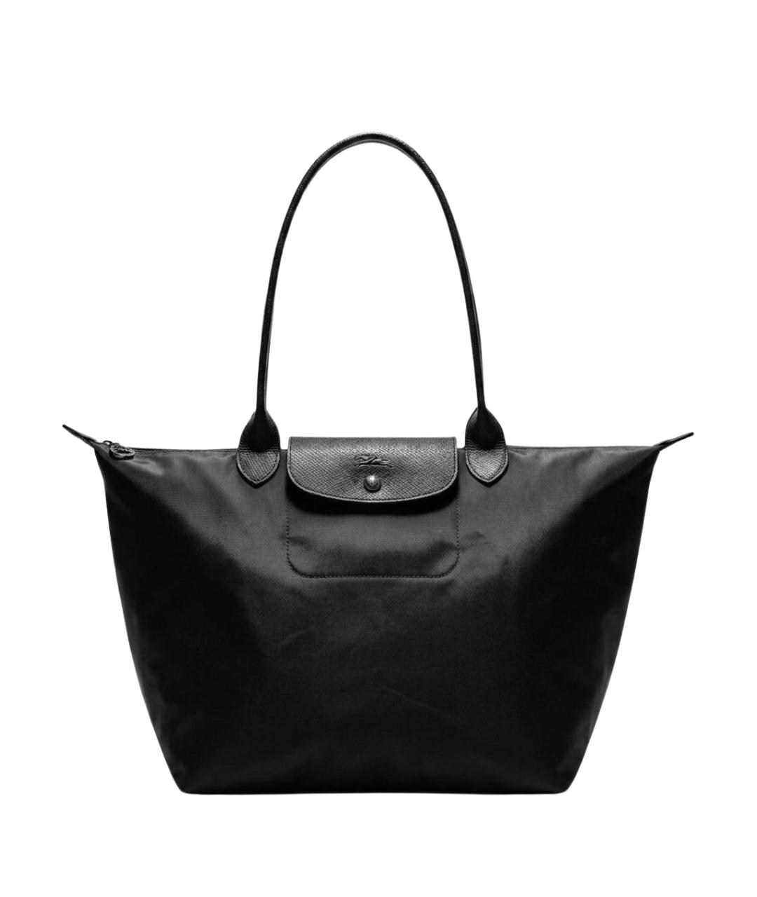 LONGCHAMP Черная тканевая сумка через плечо, фото 1