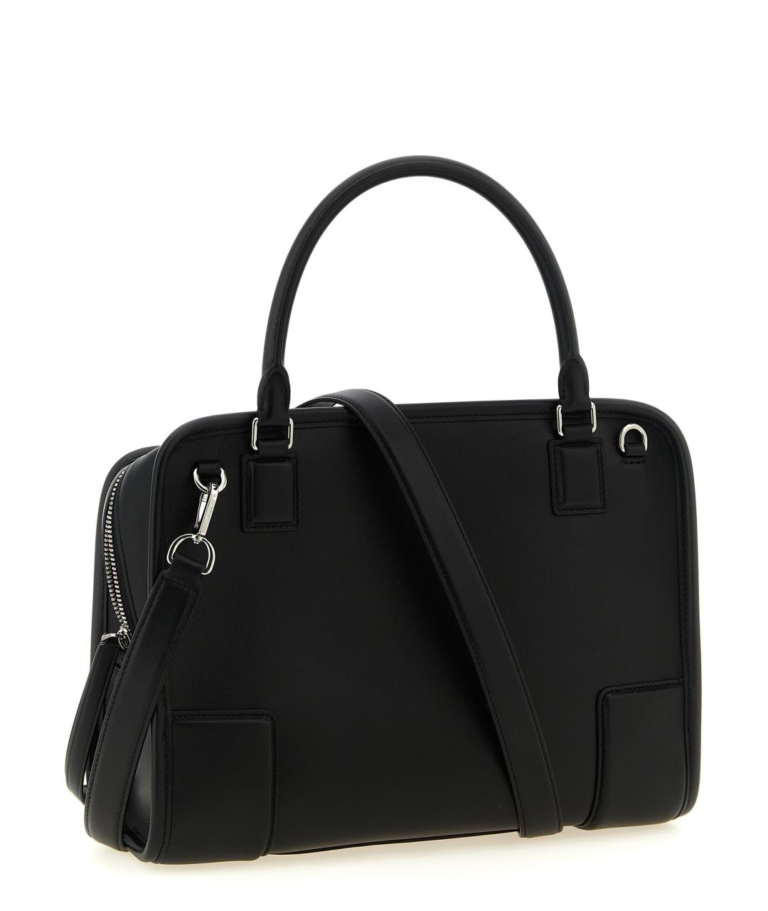LOEWE Черная кожаная сумка тоут, фото 3