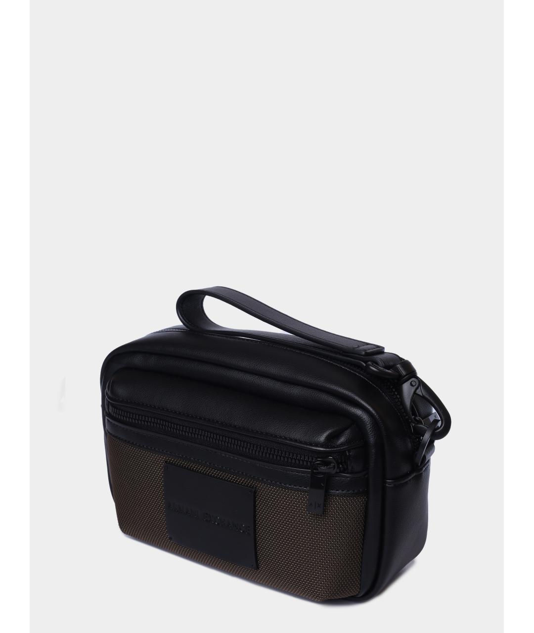ARMANI EXCHANGE Коричневая барсетка из искусственной кожи, фото 3