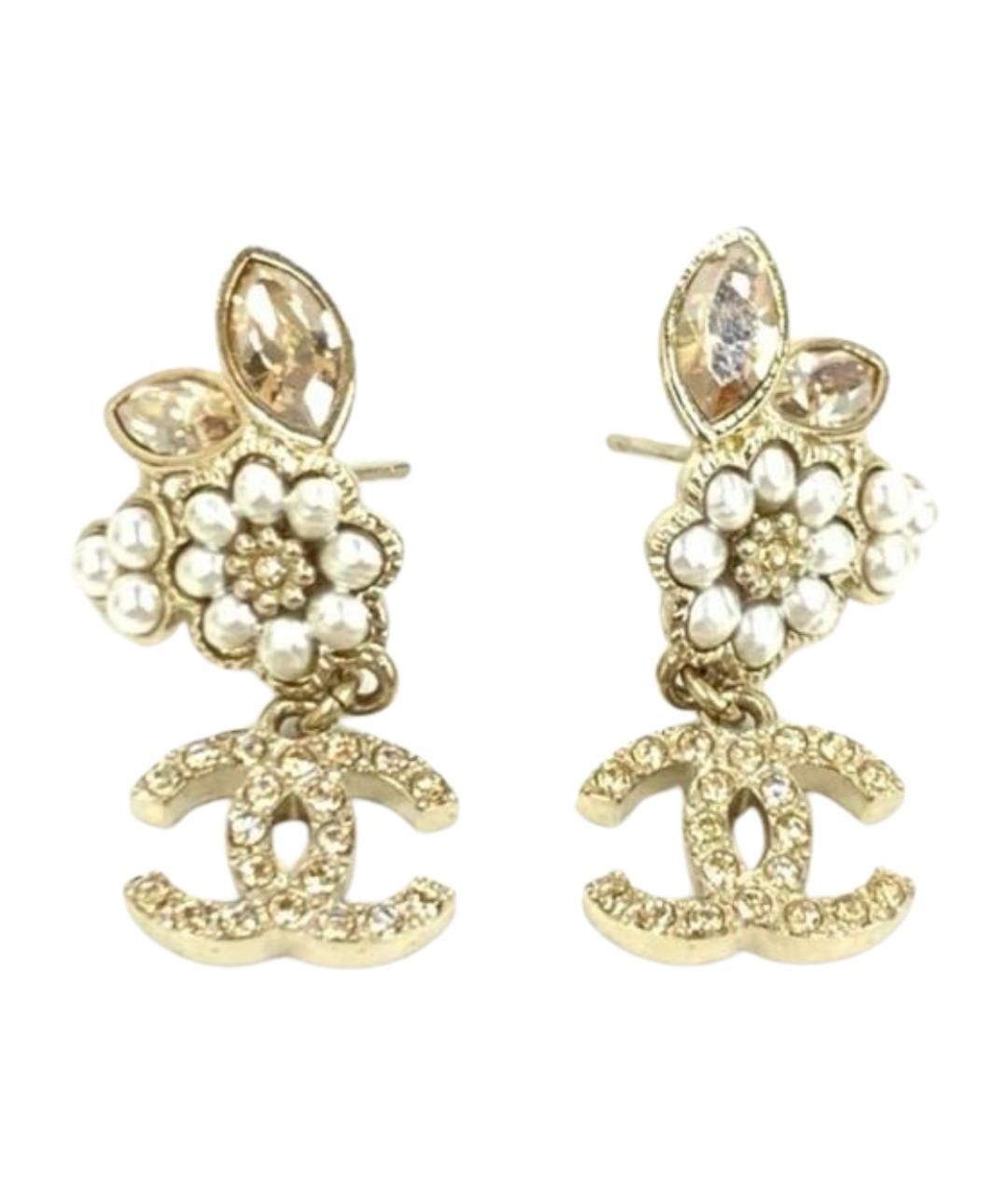 CHANEL Золотые серьги, фото 1