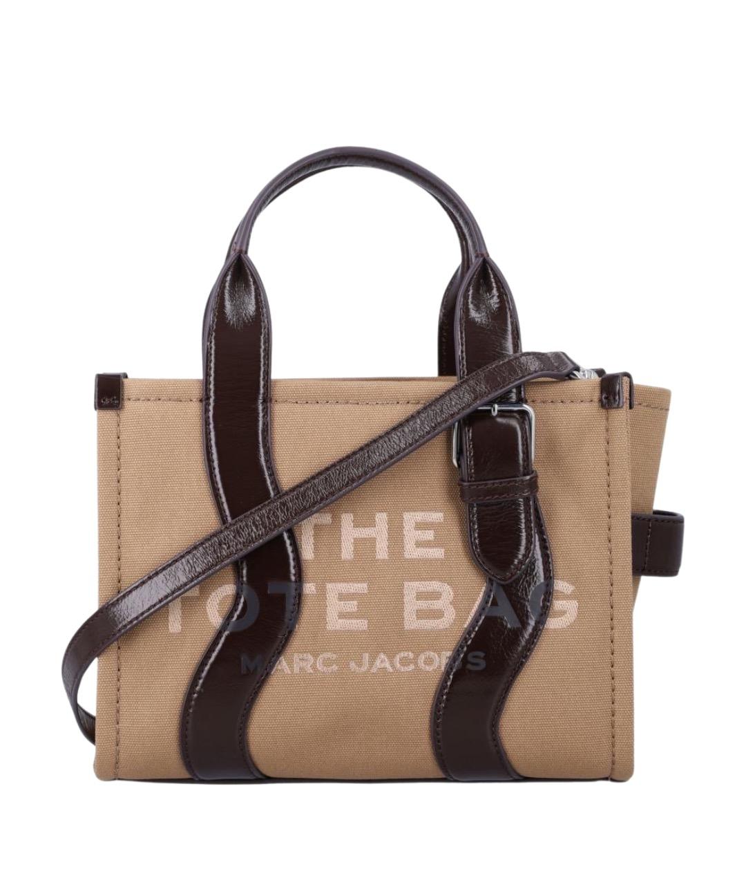MARC JACOBS Бежевая тканевая сумка тоут, фото 1