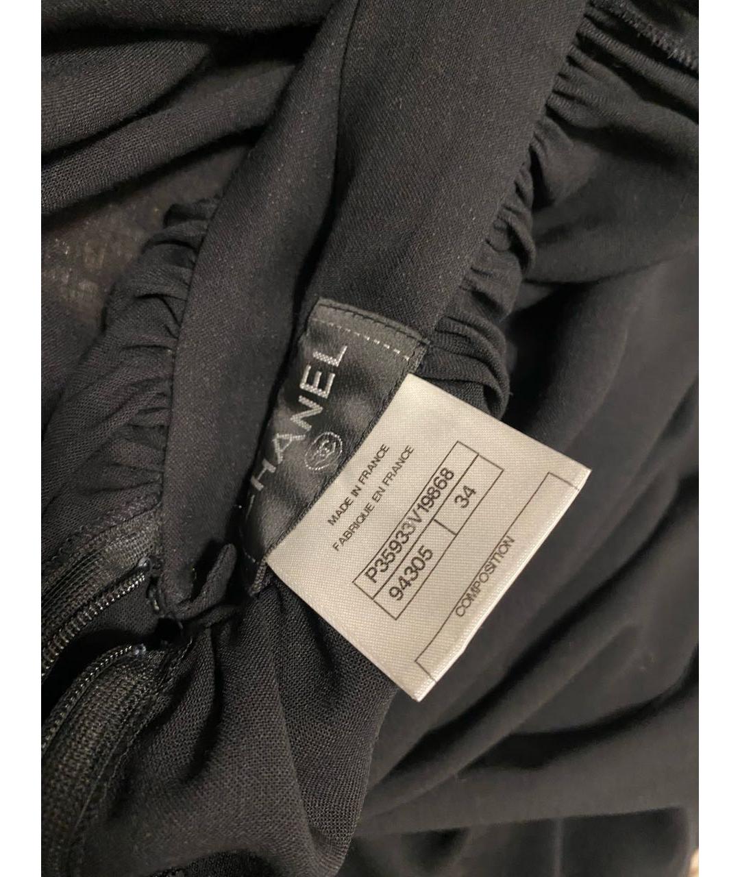 CHANEL PRE-OWNED Черный шерстяной костюм с юбками, фото 8