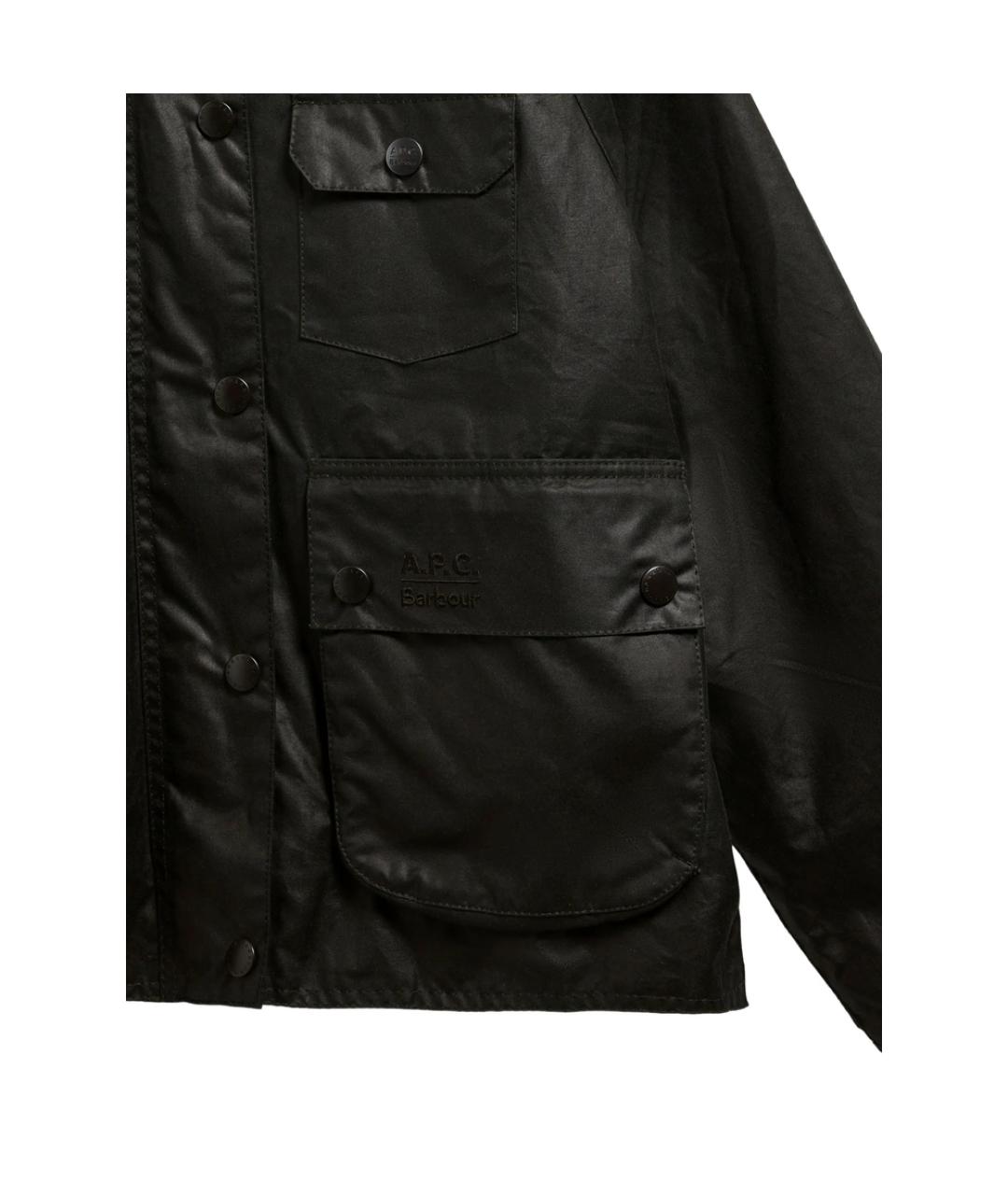 BARBOUR Черная хлопковая куртка, фото 4