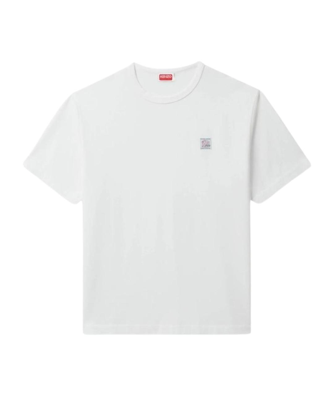 KENZO Белая хлопковая футболка, фото 1