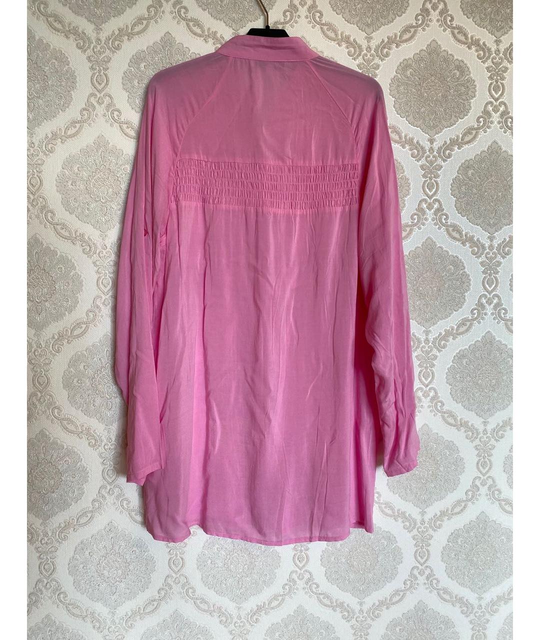 SANDRO Розовая вискозная рубашка, фото 2