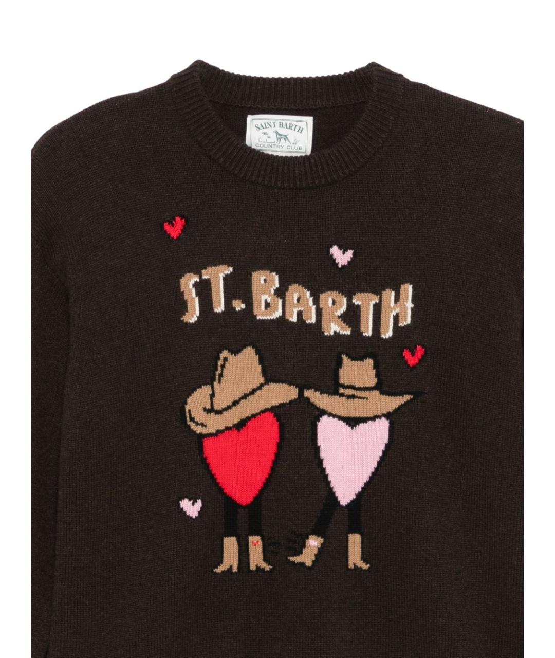 MC2 SAINT BARTH Черный шерстяной джемпер / свитер, фото 3