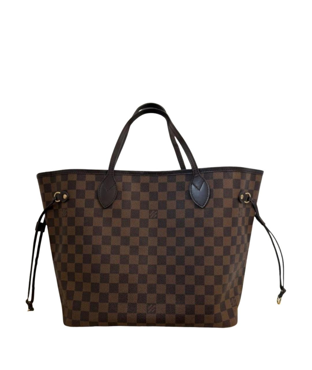 LOUIS VUITTON Коричневая сумка тоут из канвы, фото 11