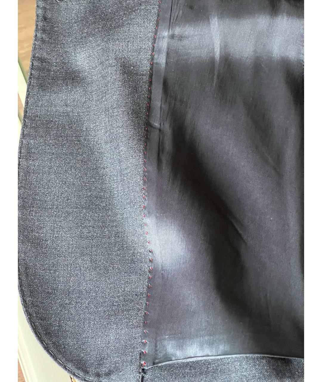 CH CAROLINA HERRERA Серый шерстяной жакет/пиджак, фото 6