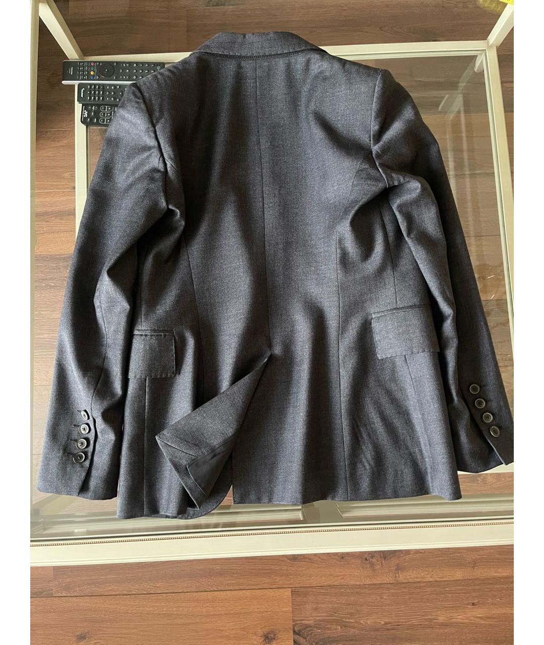 CH CAROLINA HERRERA Серый шерстяной жакет/пиджак, фото 2