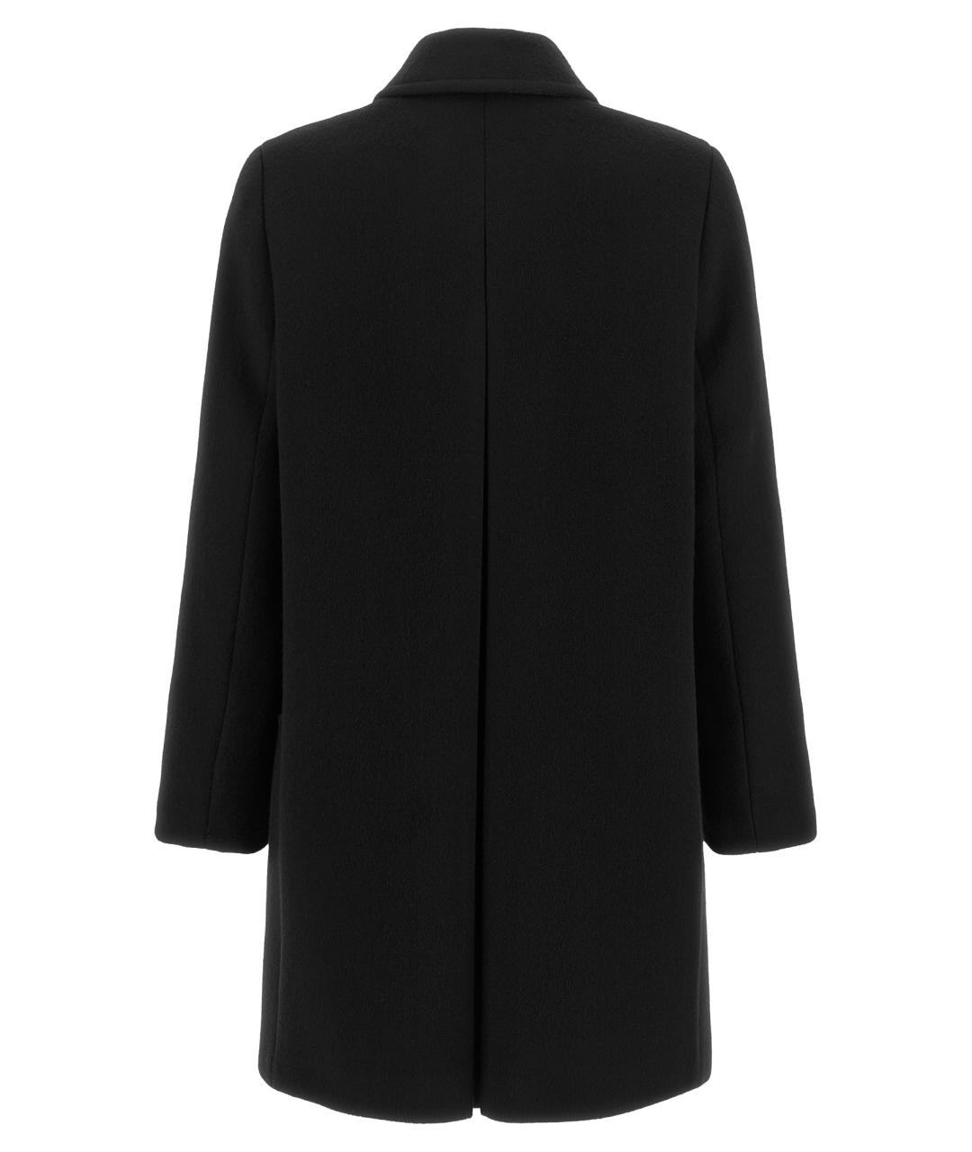 BURBERRY Черное шерстяное пальто, фото 2