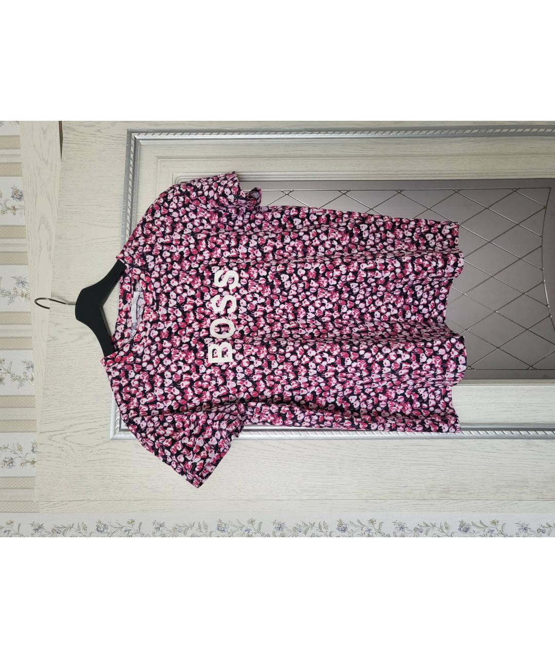 HUGO BOSS Розовый хлопко-эластановый костюм с юбками, фото 6