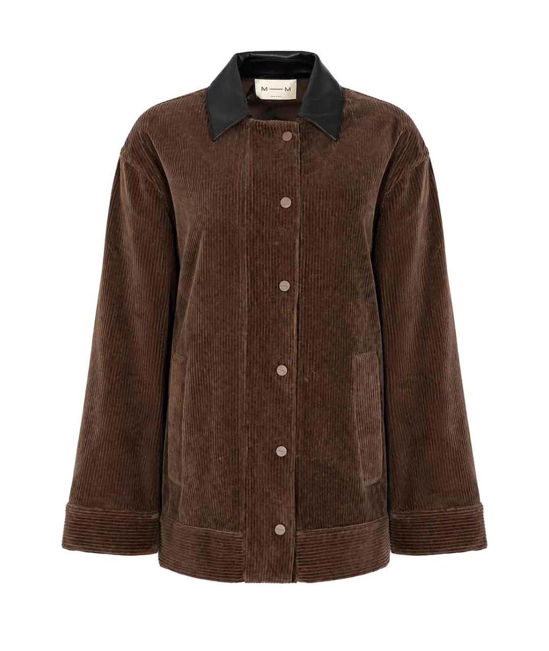 MAX MARA Коричневая хлопковая куртка, фото 1