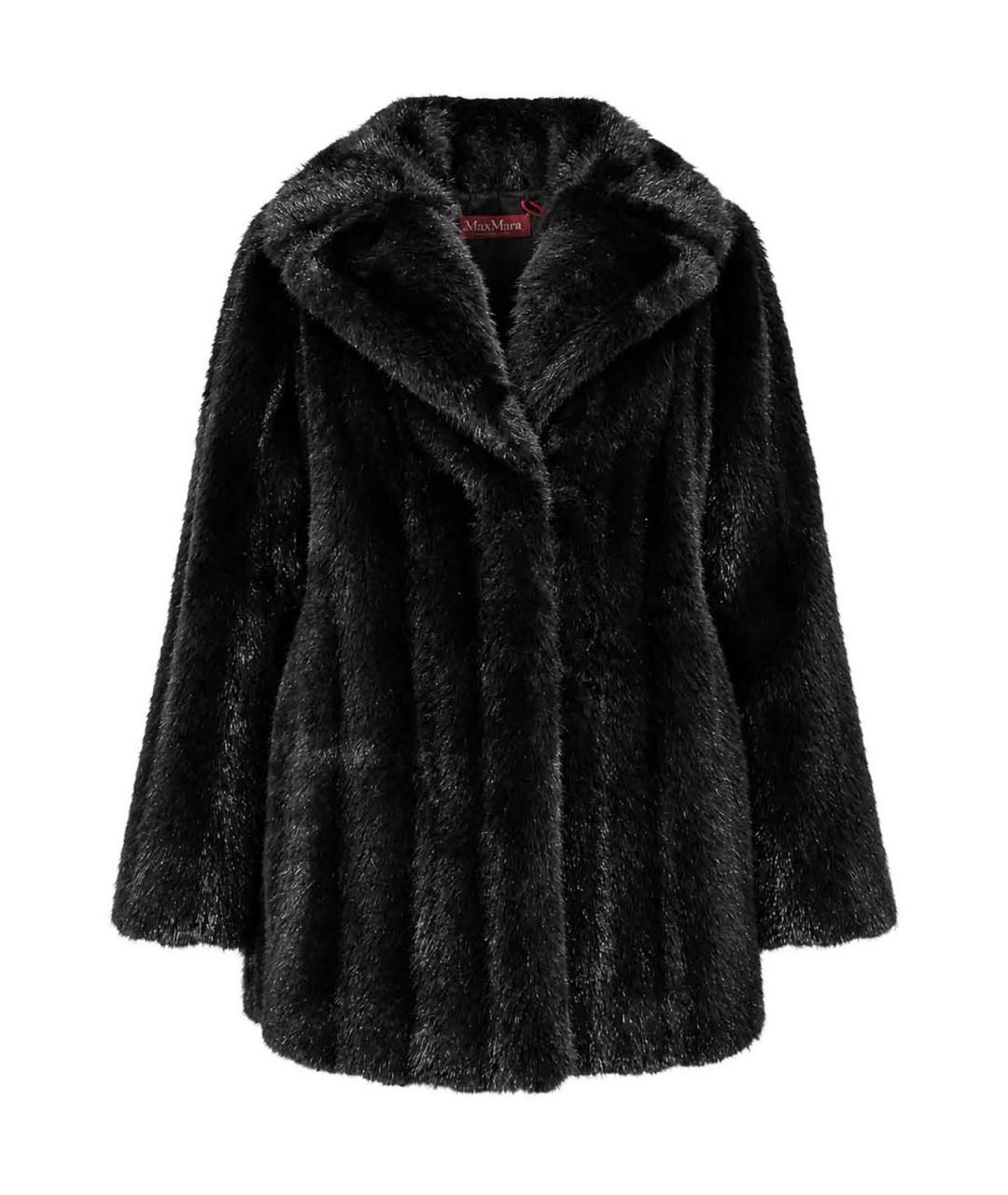 MAX MARA STUDIO Черная шуба, фото 1
