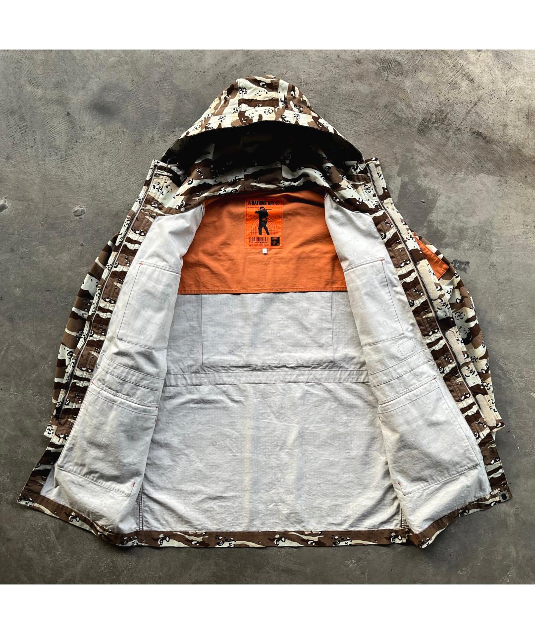 A BATHING APE Бежевая парка, фото 6