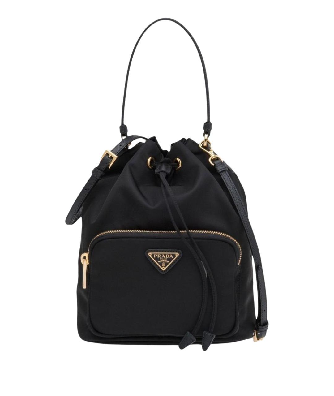 PRADA Черная нейлоновая сумка через плечо, фото 1