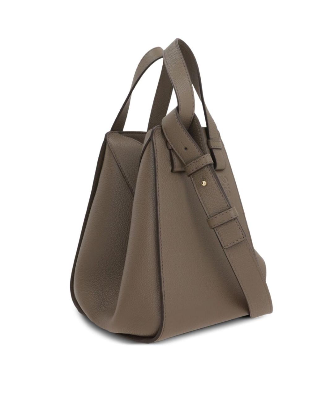 LOEWE Бежевая кожаная сумка тоут, фото 1
