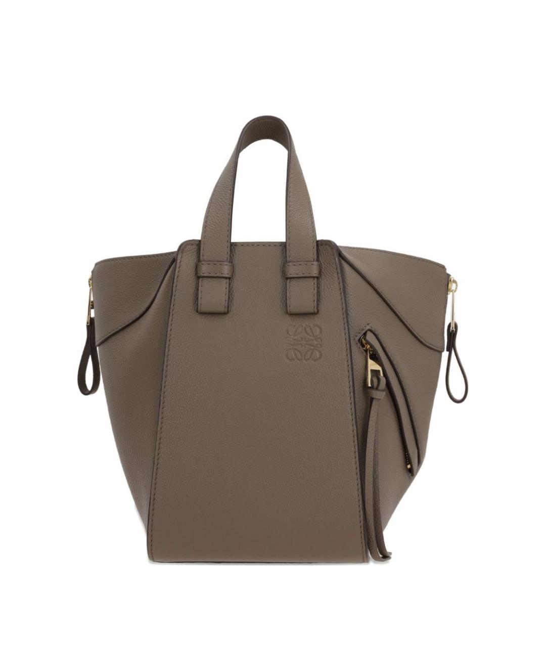 LOEWE Бежевая кожаная сумка тоут, фото 3