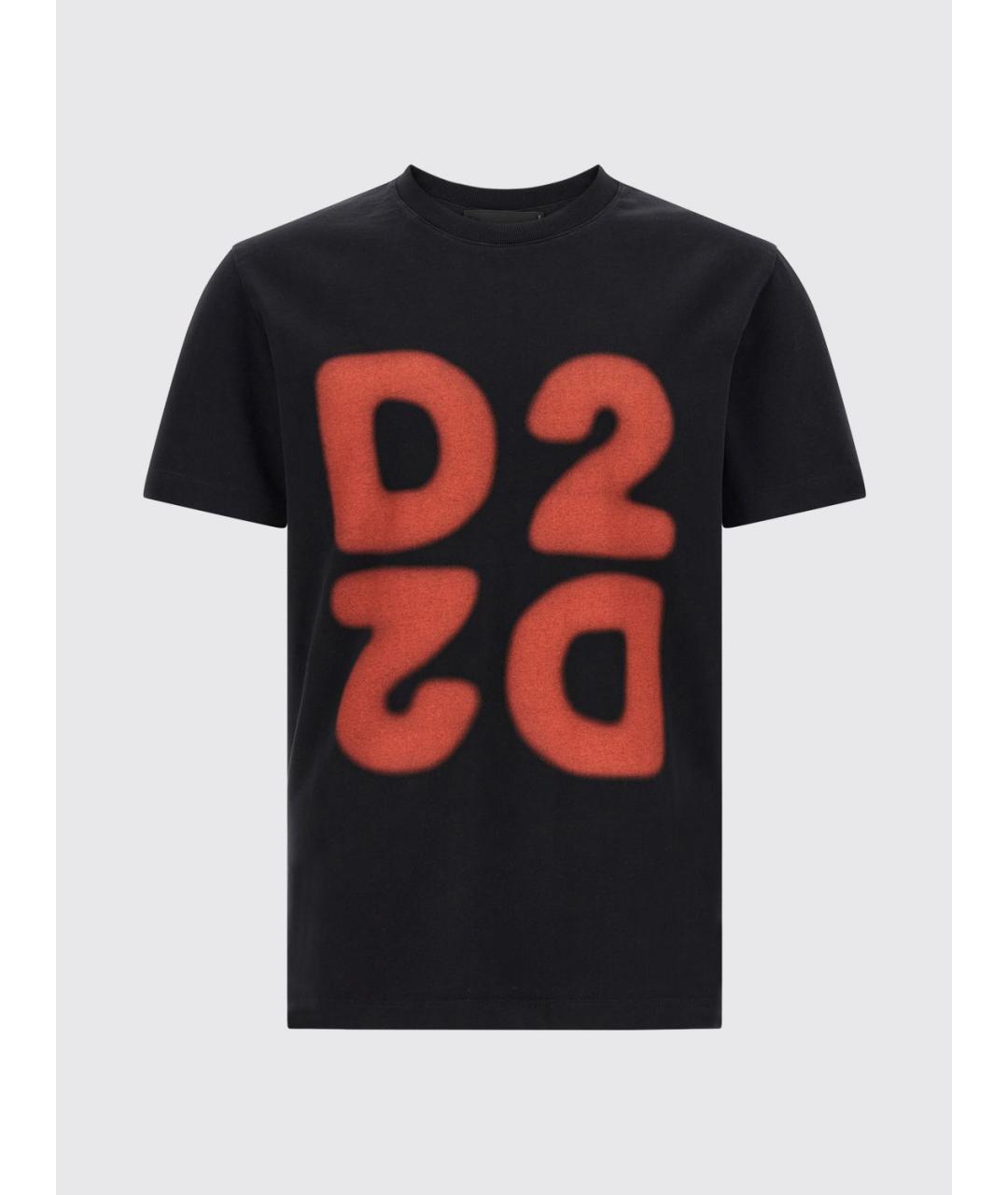 DSQUARED2 Черная хлопковая футболка, фото 5