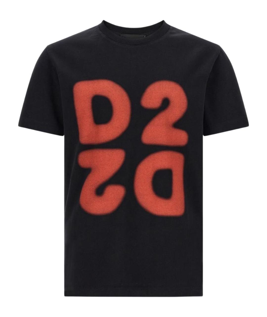 DSQUARED2 Черная хлопковая футболка, фото 1