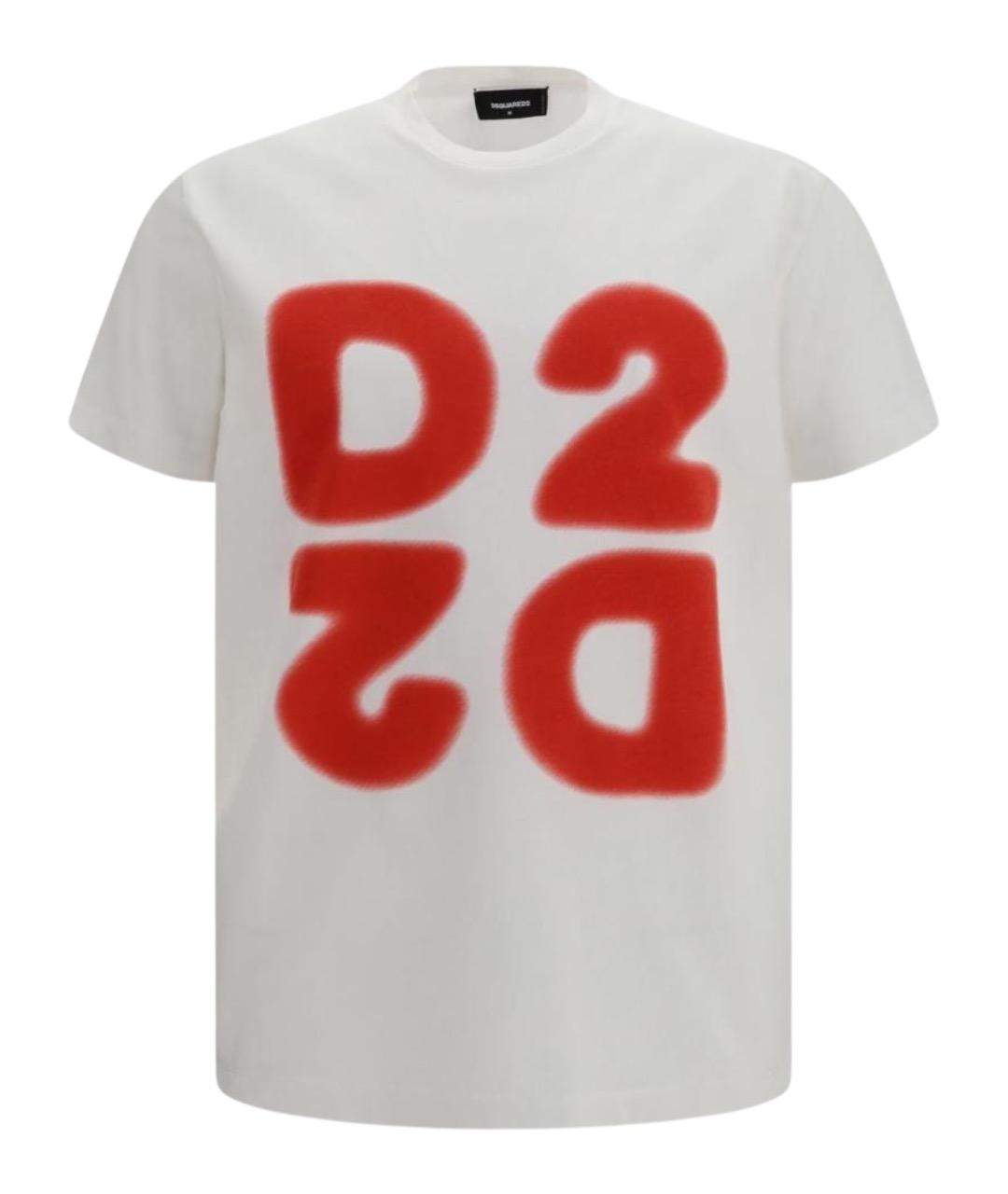 DSQUARED2 Белая хлопковая футболка, фото 1