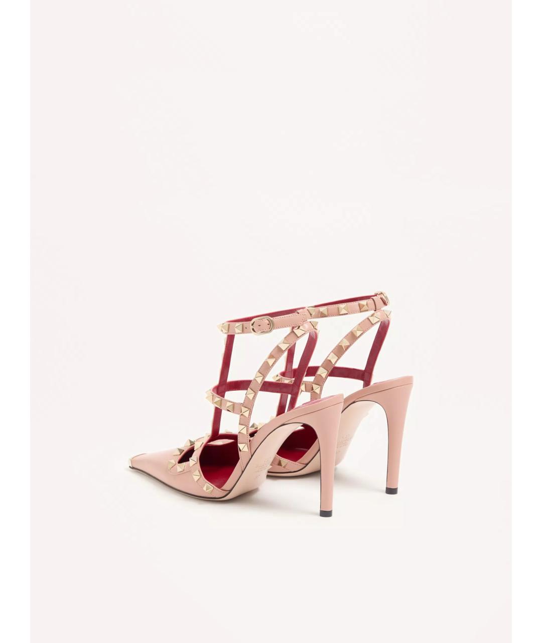 VALENTINO Розовые кожаные туфли, фото 4