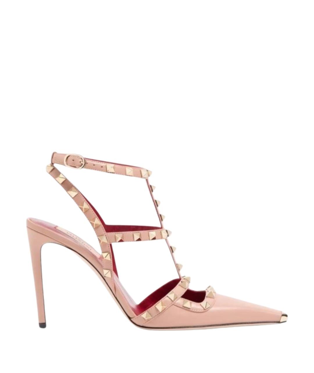 VALENTINO Розовые кожаные туфли, фото 1