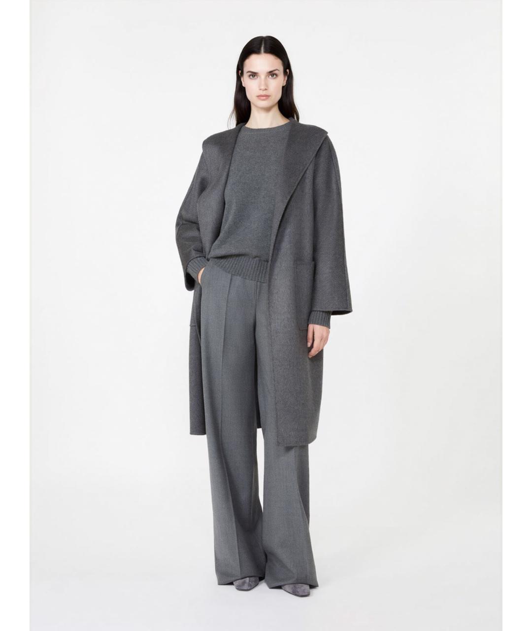 MAX MARA Серый кашемировый джемпер / свитер, фото 2