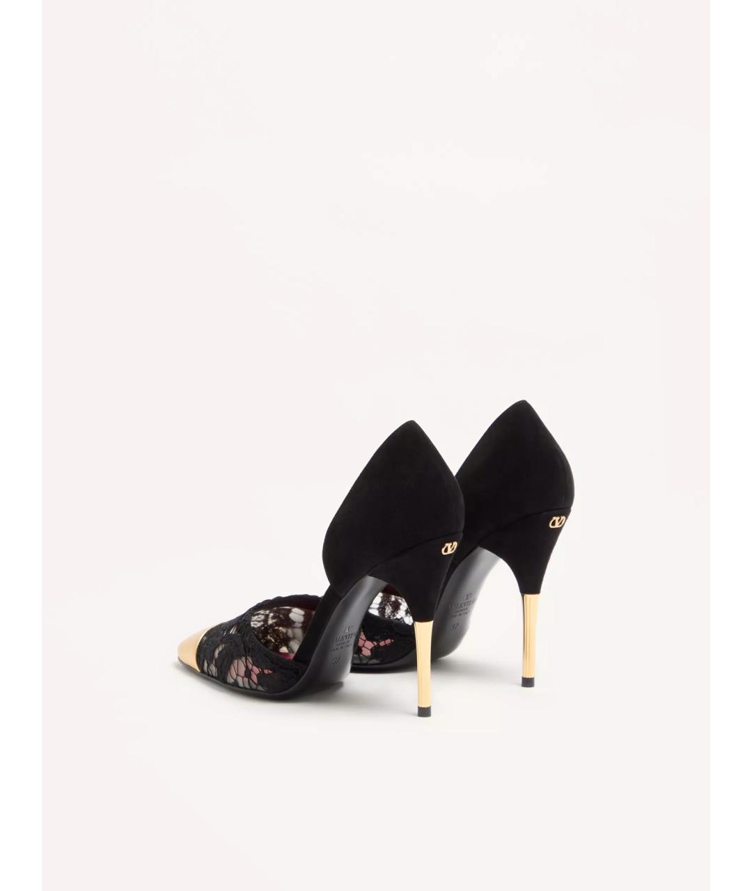 VALENTINO Черные текстильные туфли, фото 4