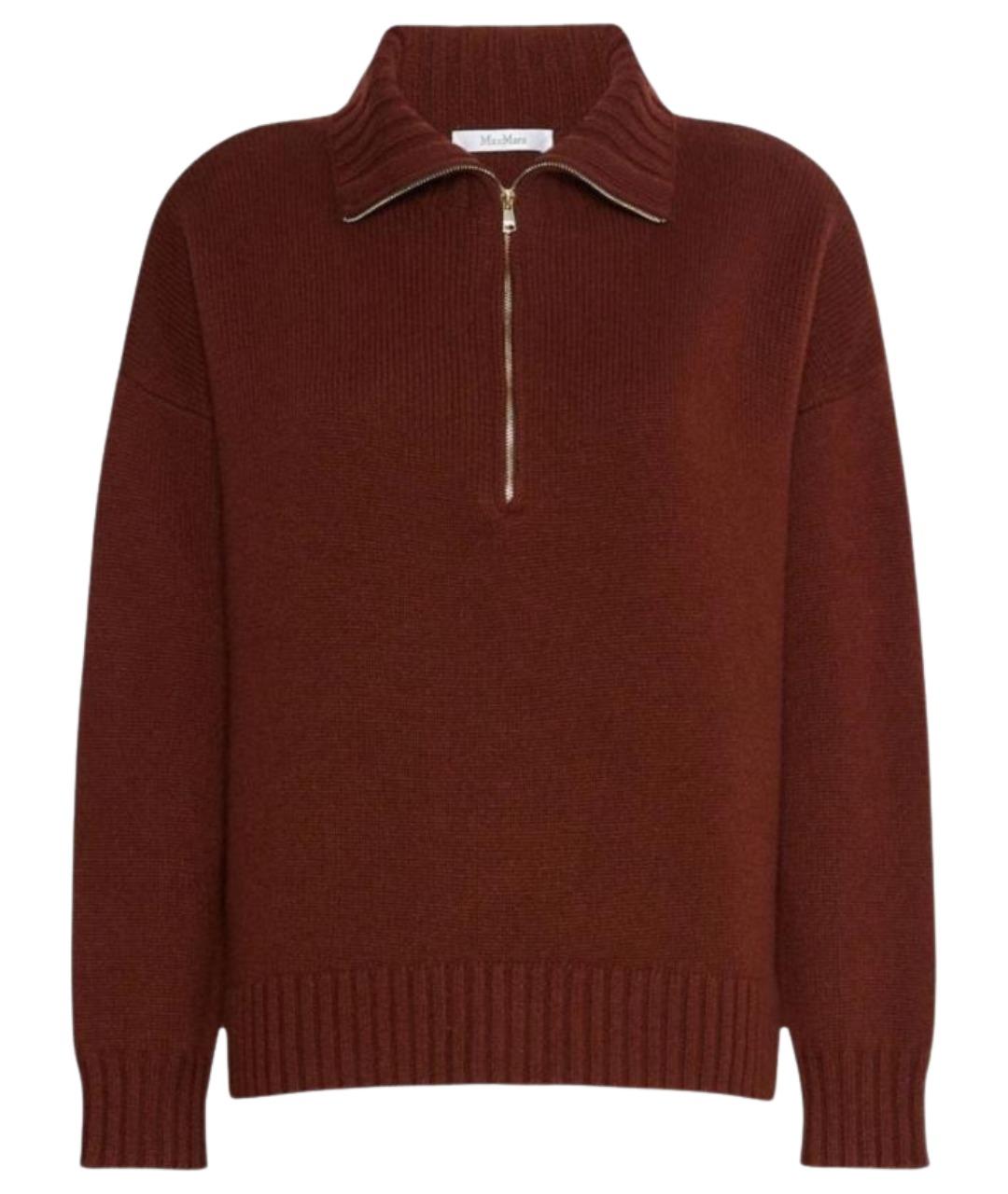 MAX MARA Бордовый кашемировый джемпер / свитер, фото 1