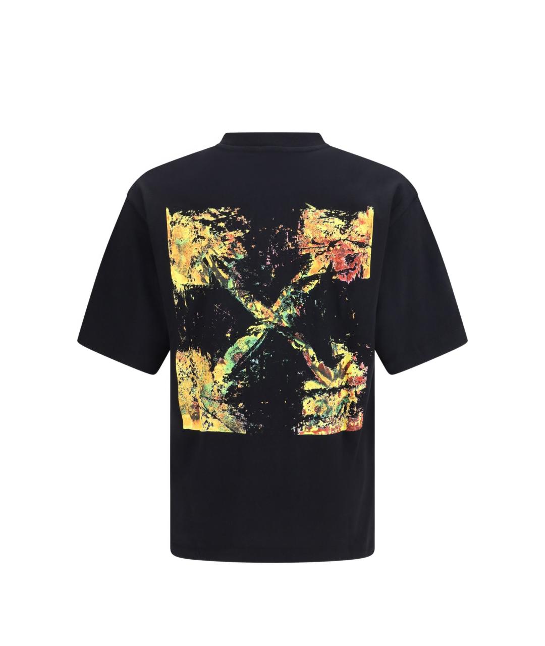 OFF-WHITE Черная хлопковая футболка, фото 5