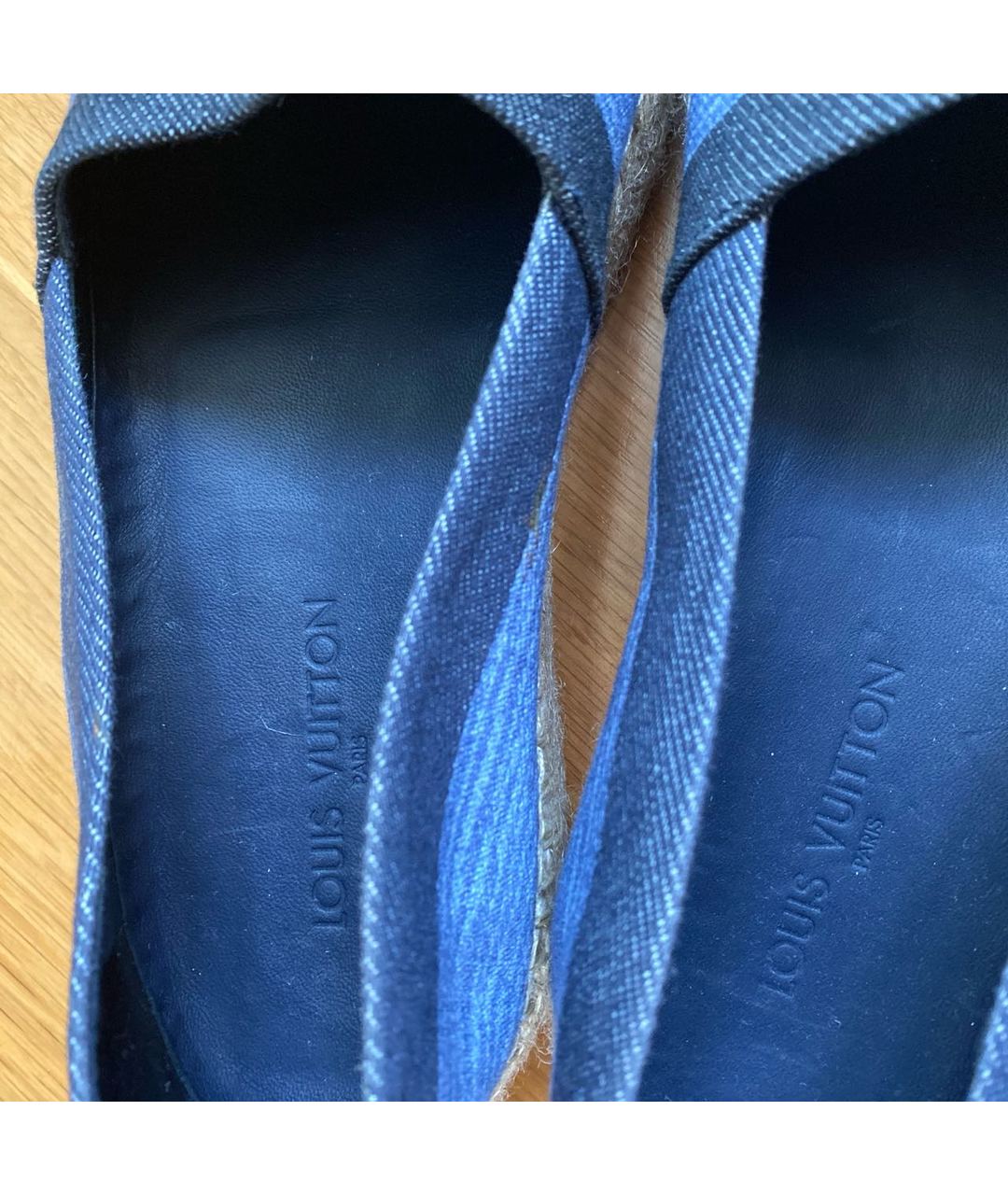 LOUIS VUITTON PRE-OWNED Синие текстильные эспадрильи, фото 6