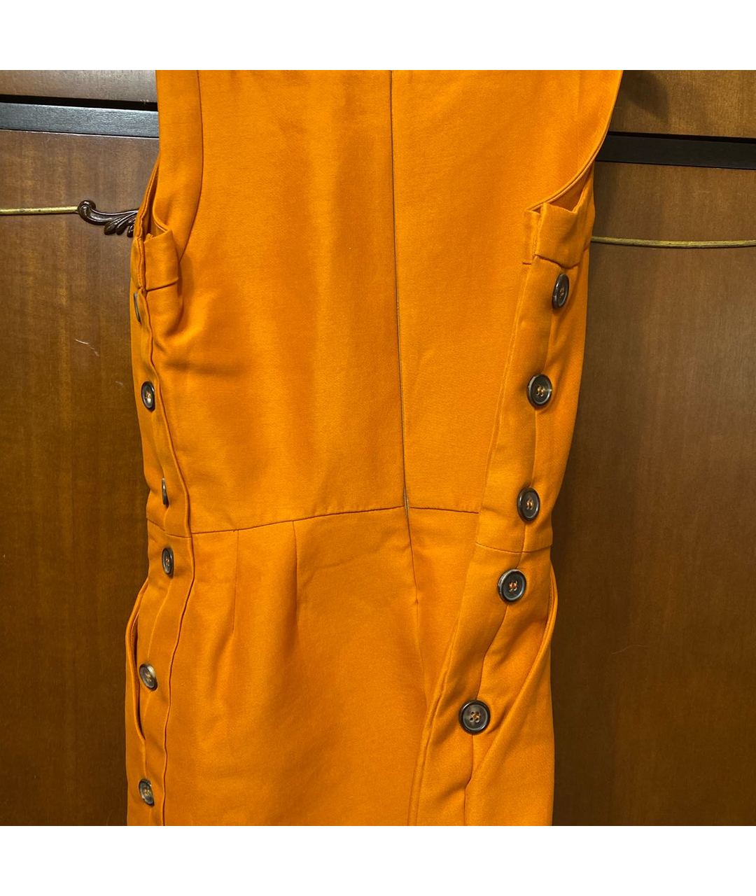 MARNI Оранжевое хлопковое платье, фото 4