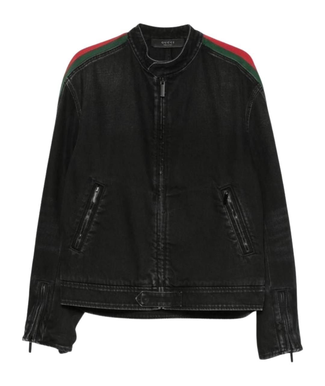 GUCCI Черная хлопковая куртка, фото 1