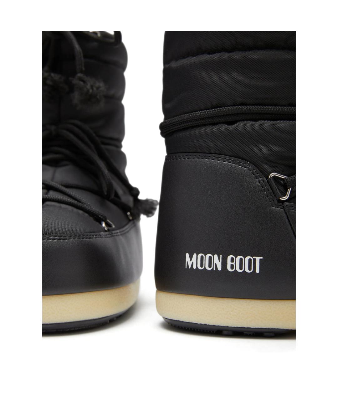 MOON BOOT Черные синтетические ботинки, фото 2
