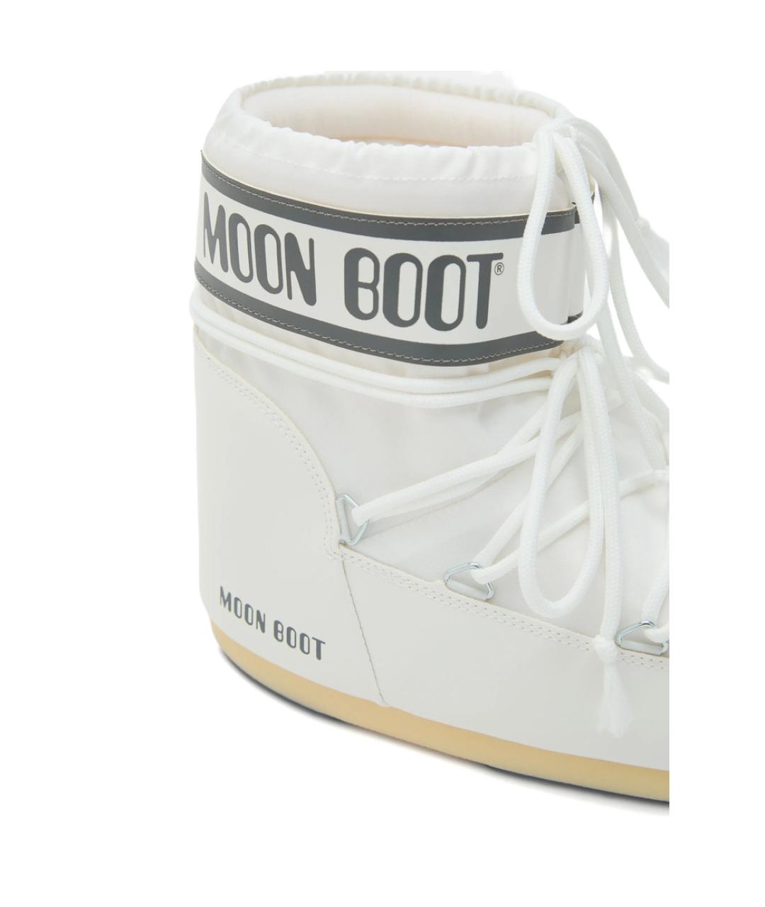 MOON BOOT Белые синтетические ботинки, фото 4