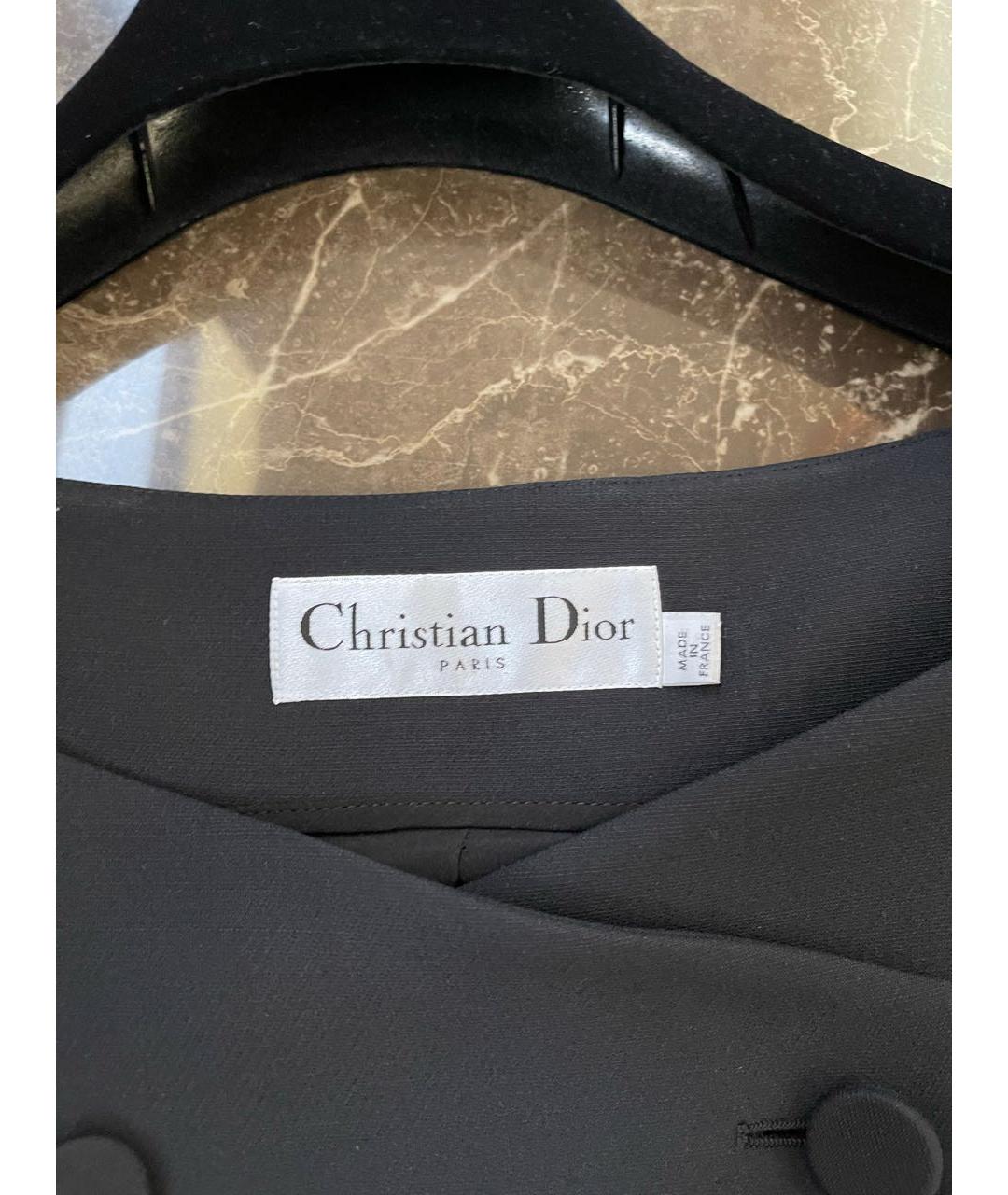CHRISTIAN DIOR PRE-OWNED Черный шерстяной жилет, фото 2